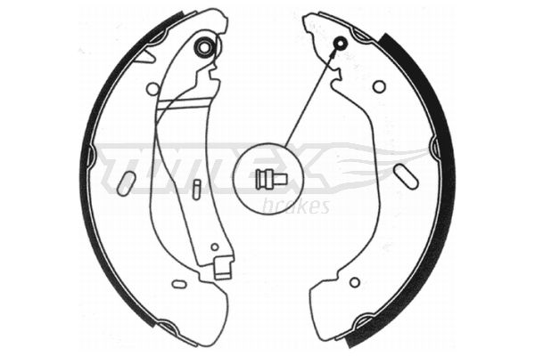 TOMEX BRAKES Bremžu loku komplekts TX 20-95